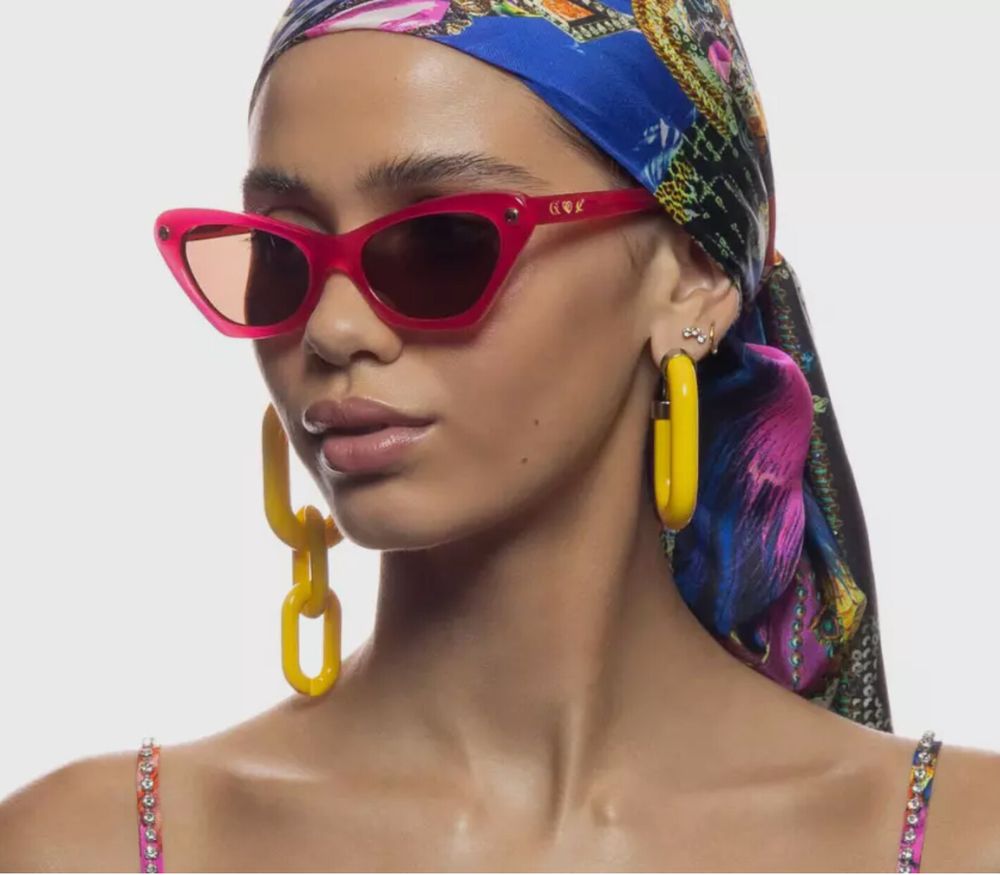 Camilla With Case AUTOBAHN BABY FUSCHIA Sunglasses Summer Cat Eye RRP$380