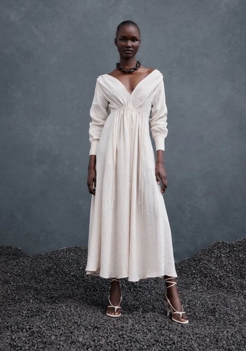 square neck dress a line Simple A-Line Square Neck White Satin Wedding Dresses, Diamond White / 24