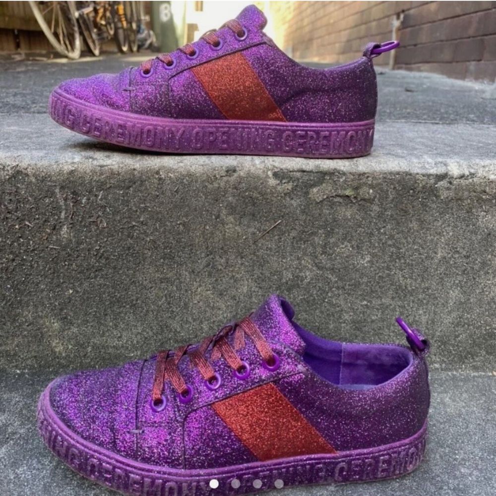 OPENING CEREMONY GLITTER SNEAKERS SIZE aus6/US 6/EU36.5 designer y2k party