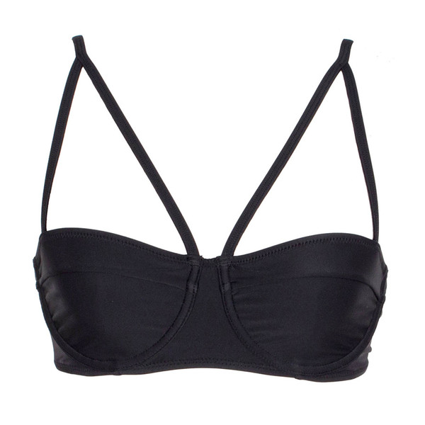 Lonely Swim - Mila Bikini Top Black - 12D