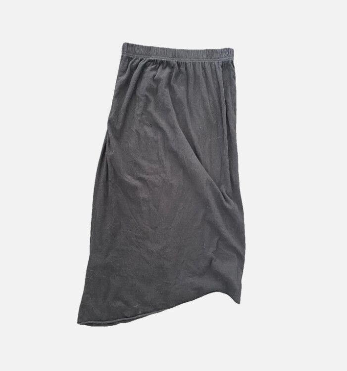 Morrison Black Cotton Slip Midi Skirt Size 2/Medium Casual Minimalist Summer