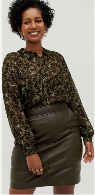 SECOND FEMALE Francie Mini Leather Skirt Size Small BNWT Biker Glam Party 90's
