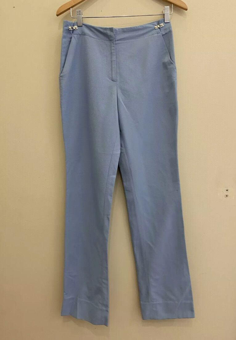 Versace Couture Blue Pants Size 28/42 Medium Party Minimalist Designer Party 90s