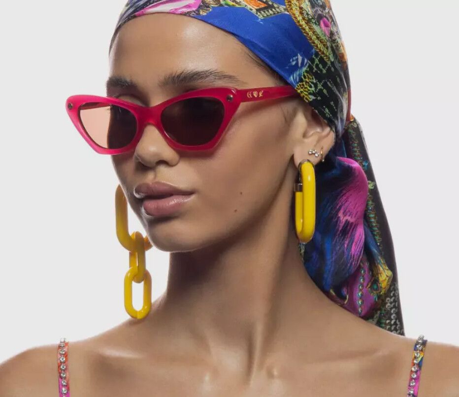 Camilla With Case AUTOBAHN BABY FUSCHIA Sunglasses Summer Cat Eye RRP$380