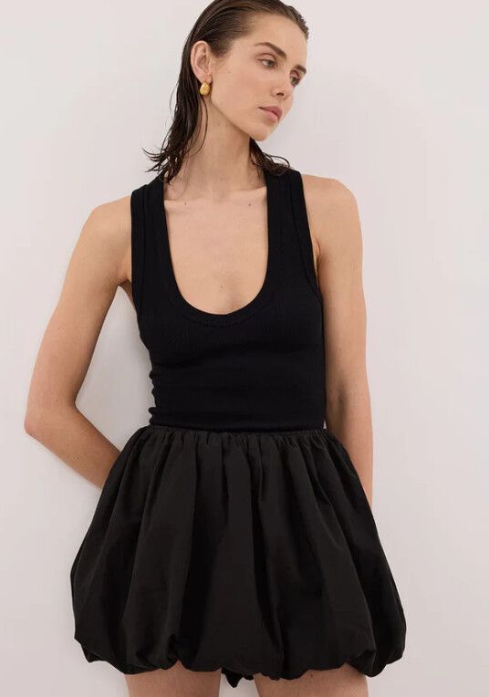 dissh stevie black and stone mini dress LOTUS BLACK LINEN MINI DRESS