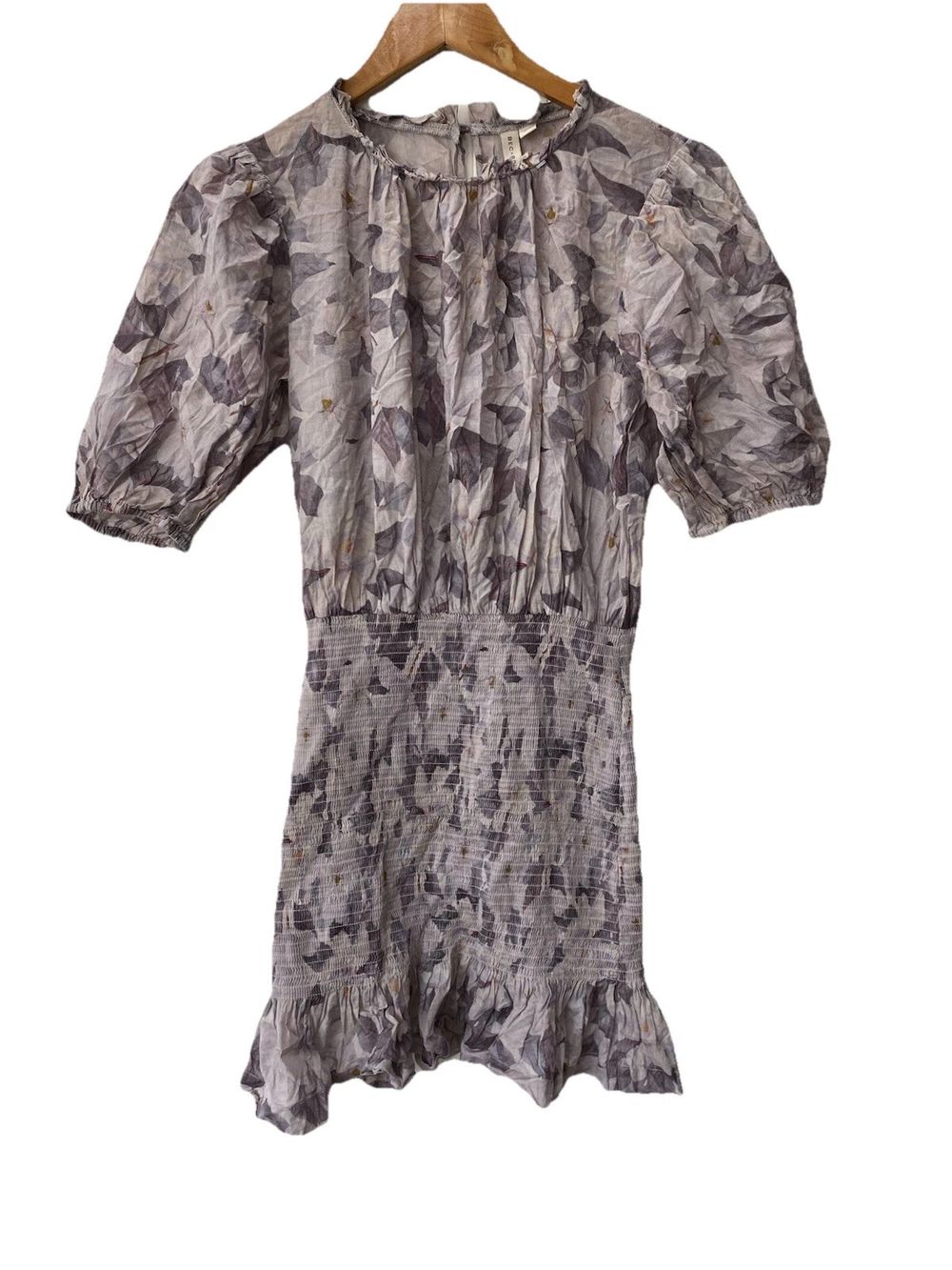 BEC & BRIDGE Floral Mini Rouched Dress Size au8/us4/uk8 Designer Party Boho Chic