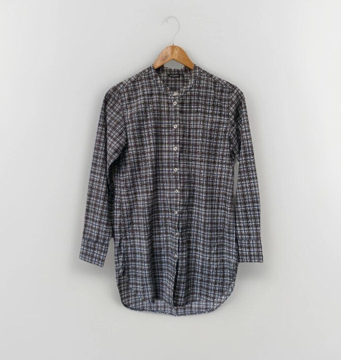 MARIMEKKO Check Designer Blouse Size 34/ Extra Small Casual Preppy Danish
