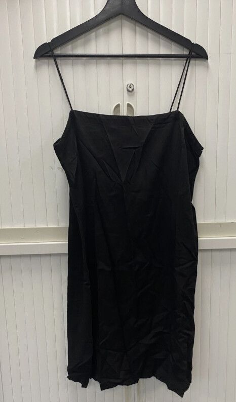 ALPHA60 Black Mini Dress Size Medium Casual Minimalist Summer Basic