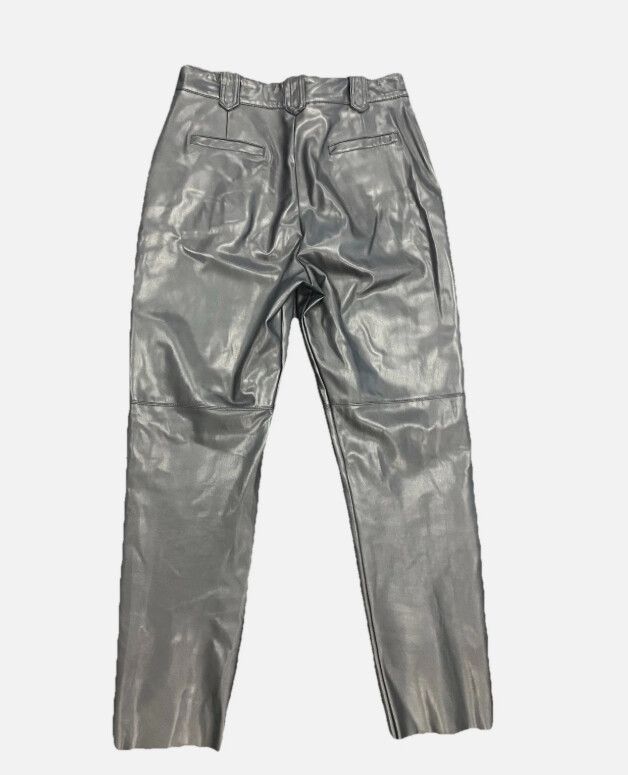 AJE Black Vegan Leather Pants Size au10/Medium Biker Glam Party Winter Chic