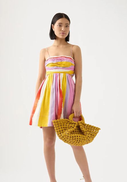 AJE Aurora Stripe Mini Dress Size S/AU8/UK8/US4/EU36 BNWT Glam Party Summer