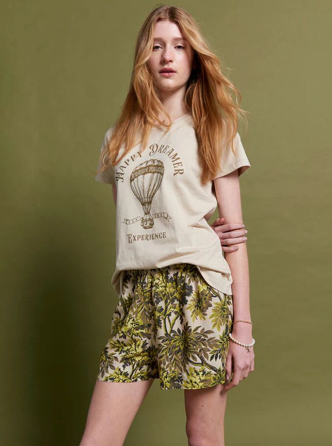 PAPINELLE X KAREN WALKER Shorts size Medium Botanical Preppy Green Casual Summer