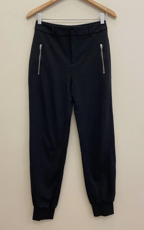 ALEXANDER MCQUEEN Black Casual Pants Size XS Relaxed Minimalist Designer