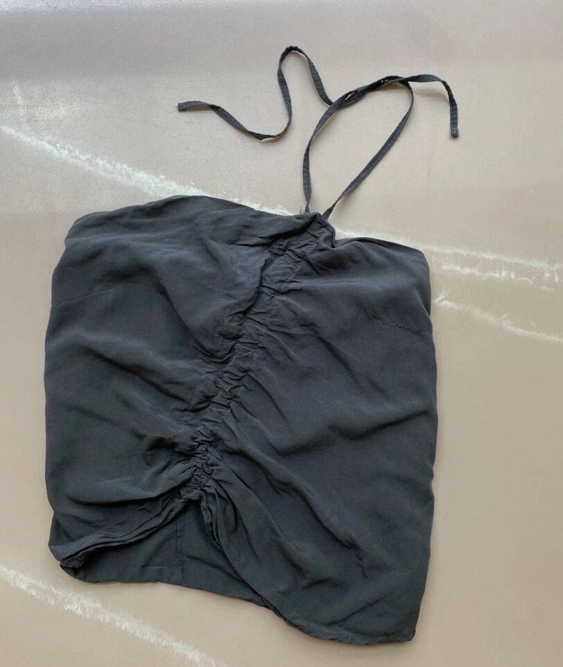 IDEN BERLIN Halter Top XS Designer Grunge Minimalist Y2k Summer Festival