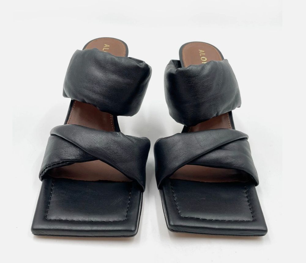 New Twist Strap Black leather sandals size 40