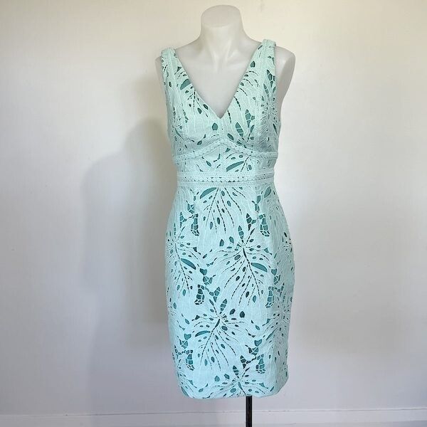 Maeve mint / menthol lace dress