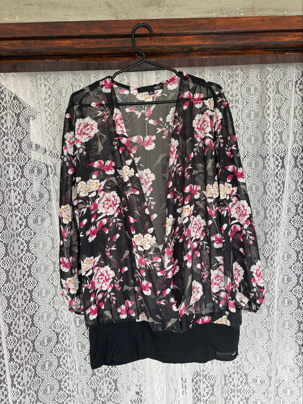 floral blouse