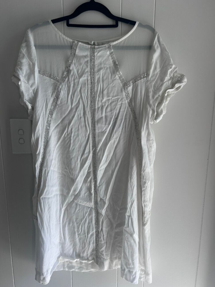 Moochi White sequin Dress