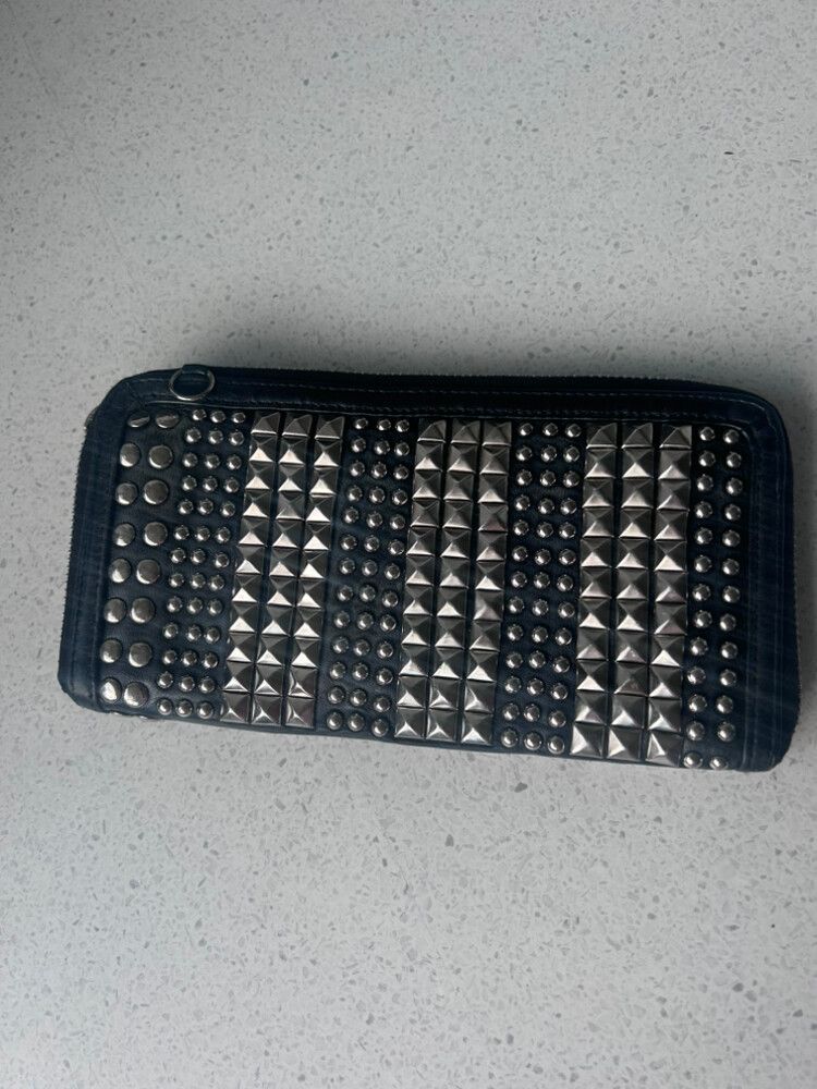 Moochi Black Studded Clutch