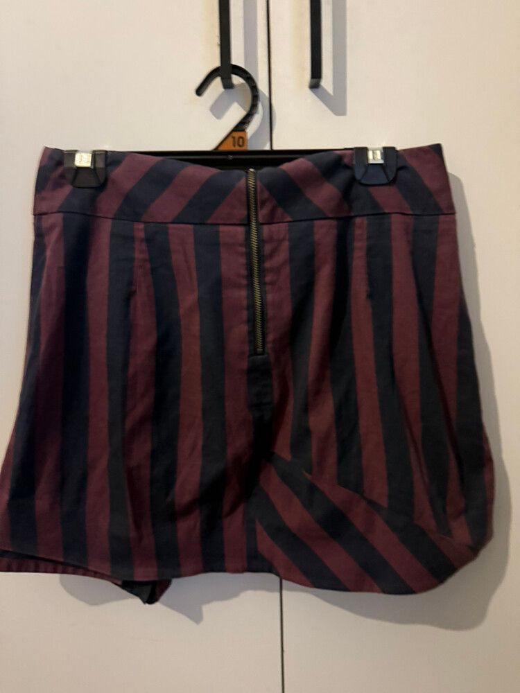 Cue Striped mini skirt