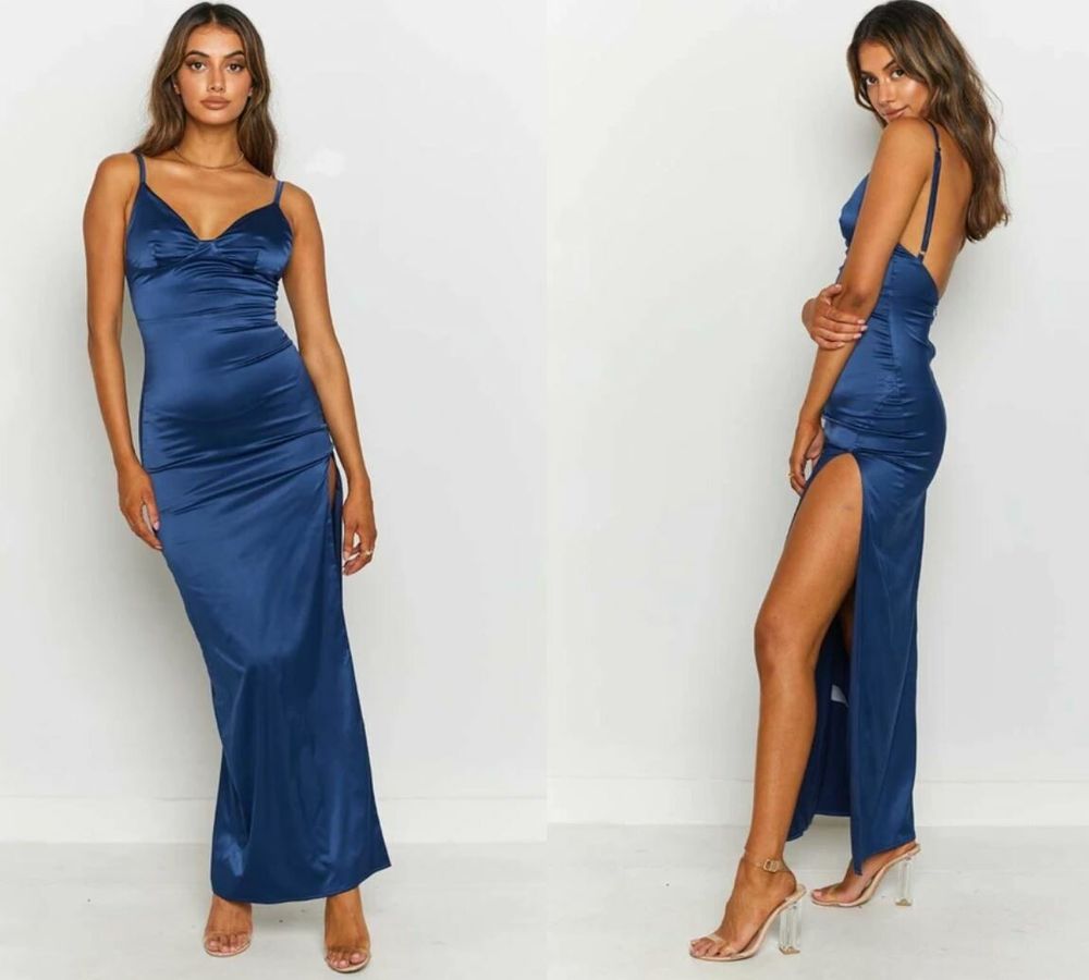 Beginning Boutique - Freesia Formal Dress Navy on Designer Wardrobe