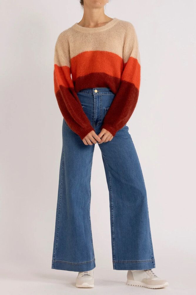 Flannel Inez Mohair Wool Sweater