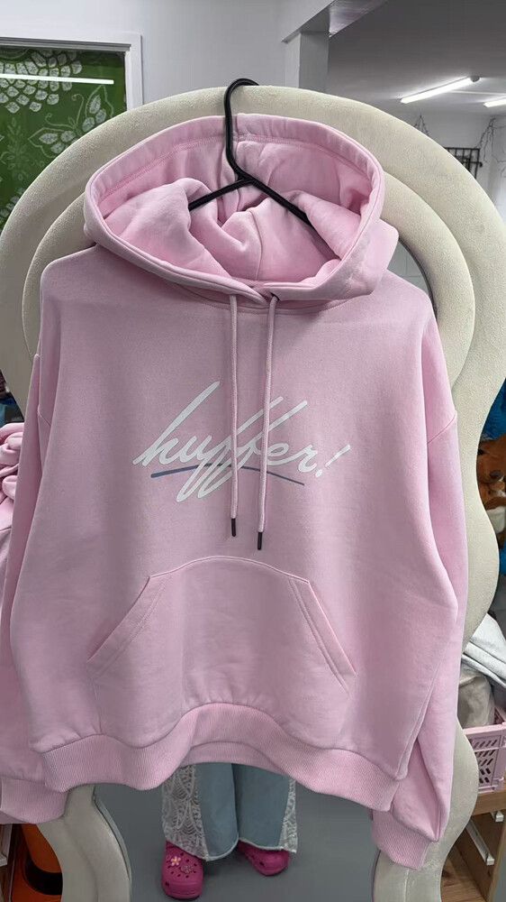 Huffer Pink Slouch Hoodie