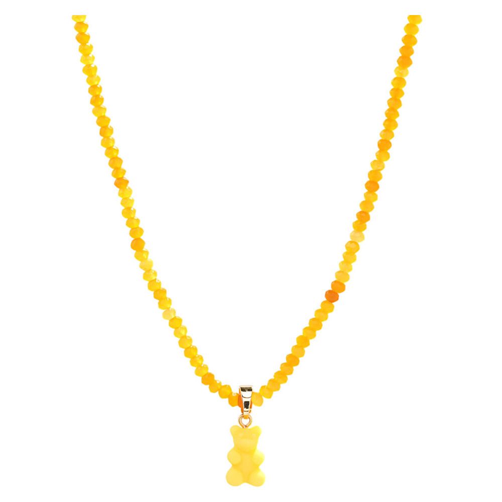 crystal Haze Yellow Gummy Bear Necklace