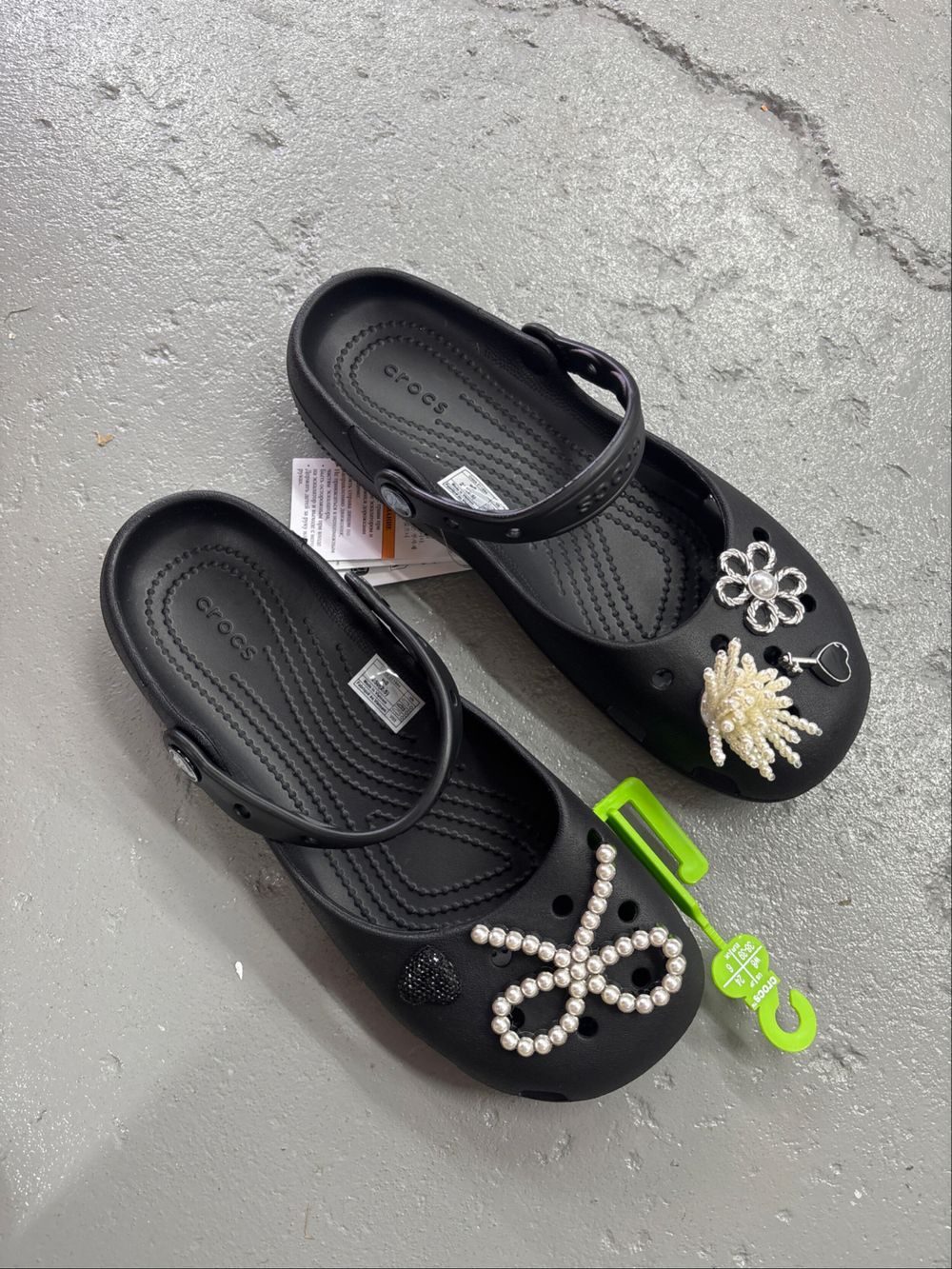Crocs Black Classic Ballet Clogs