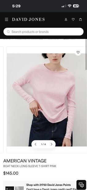 American Vintage Vintage Marshmellow Long Sleeve T-Shirt