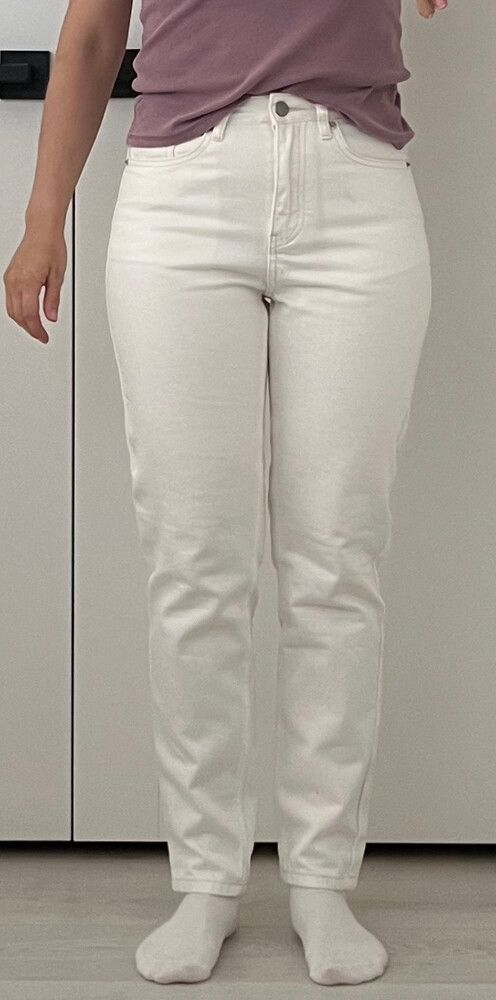 Cream/off White High Waisted Jeans