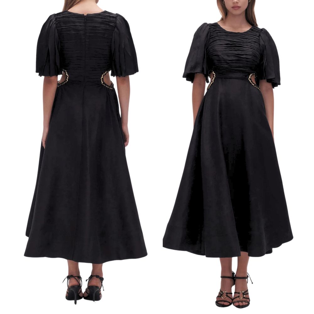 Aje - Aje Monica Chainlink Midi Dress Black Gold Details AU6 / UK6 / US2 /  EU34 / XS-S NWT on Designer Wardrobe