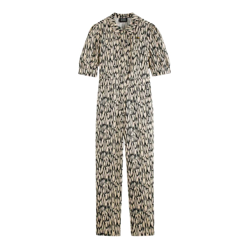 Scotch & Soda Printed Utility Jumpsuit – Multicolour Abstract Print Size XS / AU 6 / UK 6 / US 2 / EU 34  NWT
