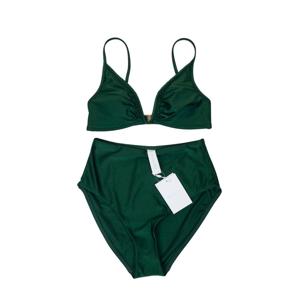 Zimmermann Wylie Plunge Wire Bikini Emerald Size 0 / AU 8 / UK 8 / US 2–4 / EU 36 / XS–S – NWT