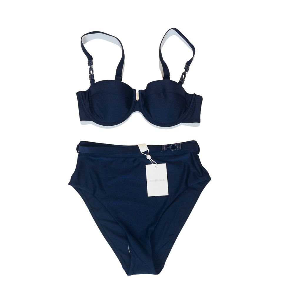 Zimmermann Belted Bikini Set Navy Size 1 AU8–10/UK 8–10/US 4–6/EU36–38/S–M/ NWT