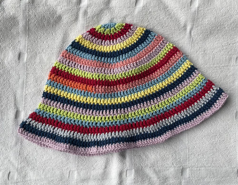 Cotton Crochet colourful Hat