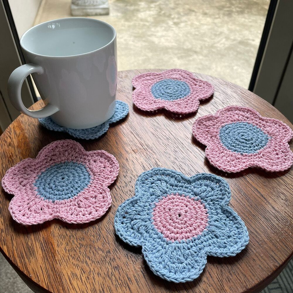 Flower Coasters