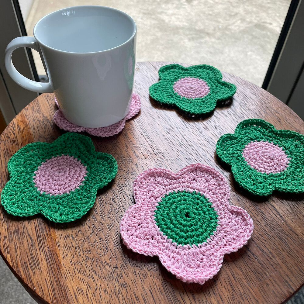 Flower coasters