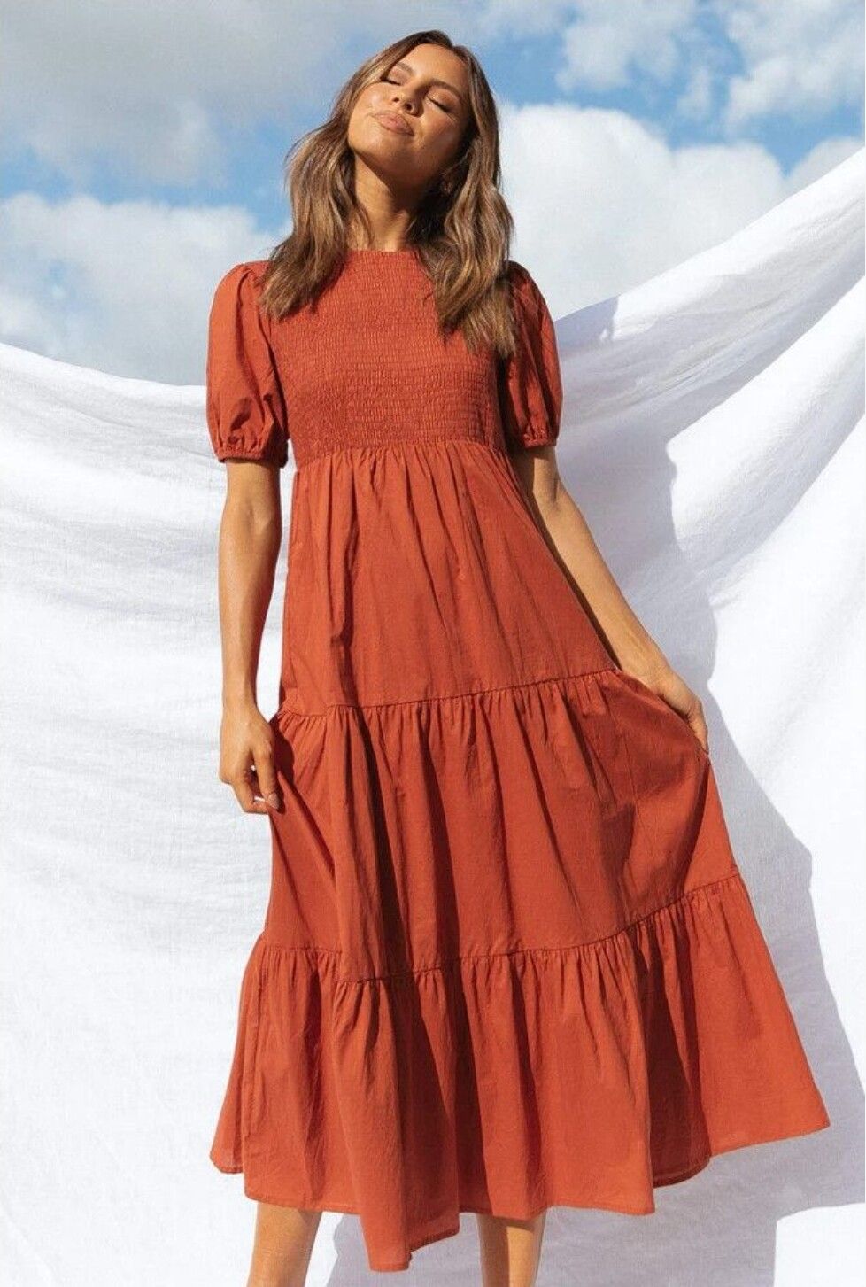 Petal & Pup - Burnt Orange Maxi Dress on Designer Wardrobe