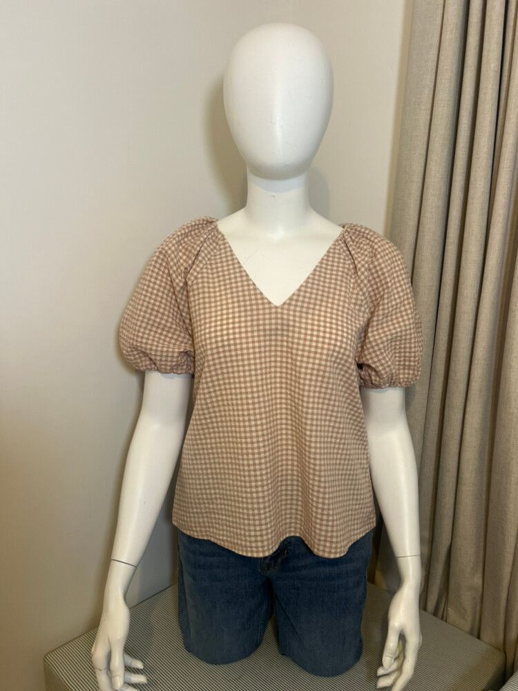Seed Heritage Cotton Gingham Top