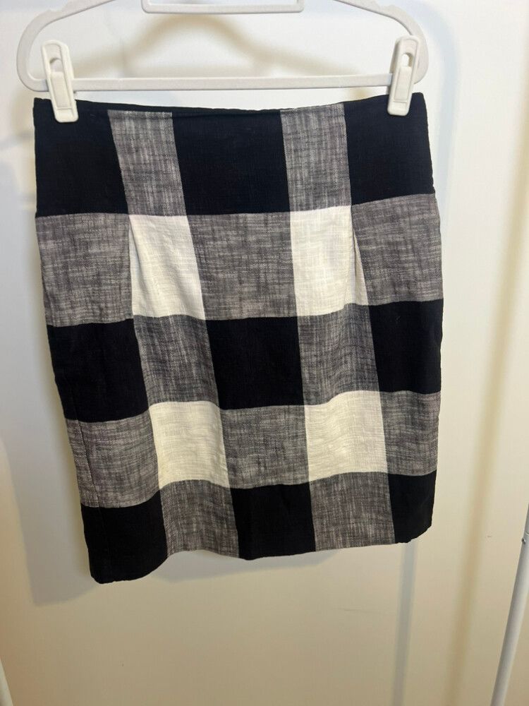 Club Monaco Checkered Skirt