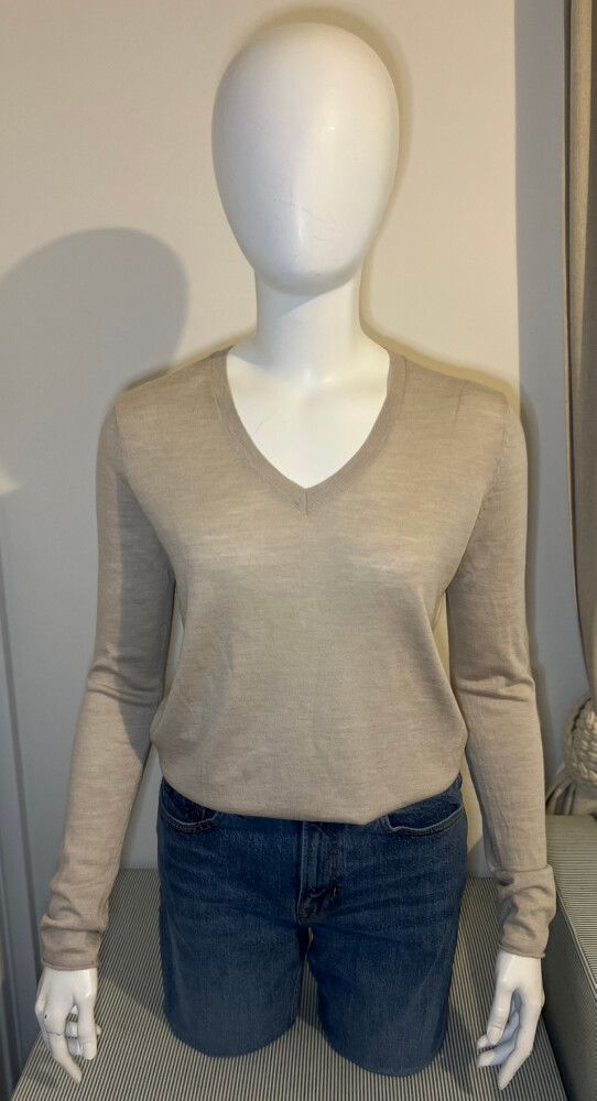 MAX Beige silk wool blend Knit Jumper