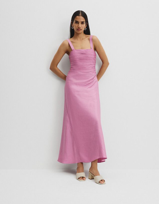 Country Road Tucked Slip Dress