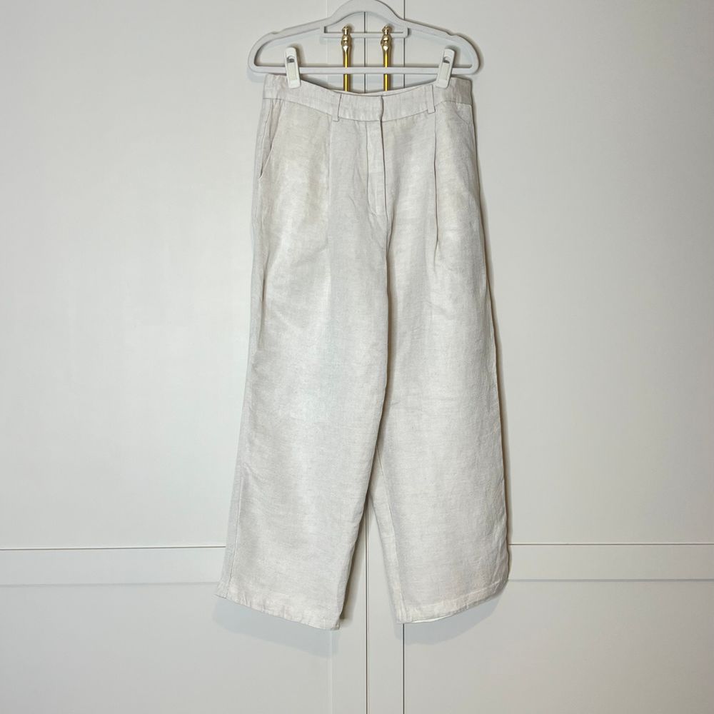 Elka Collective Beige Linen Blend Pants