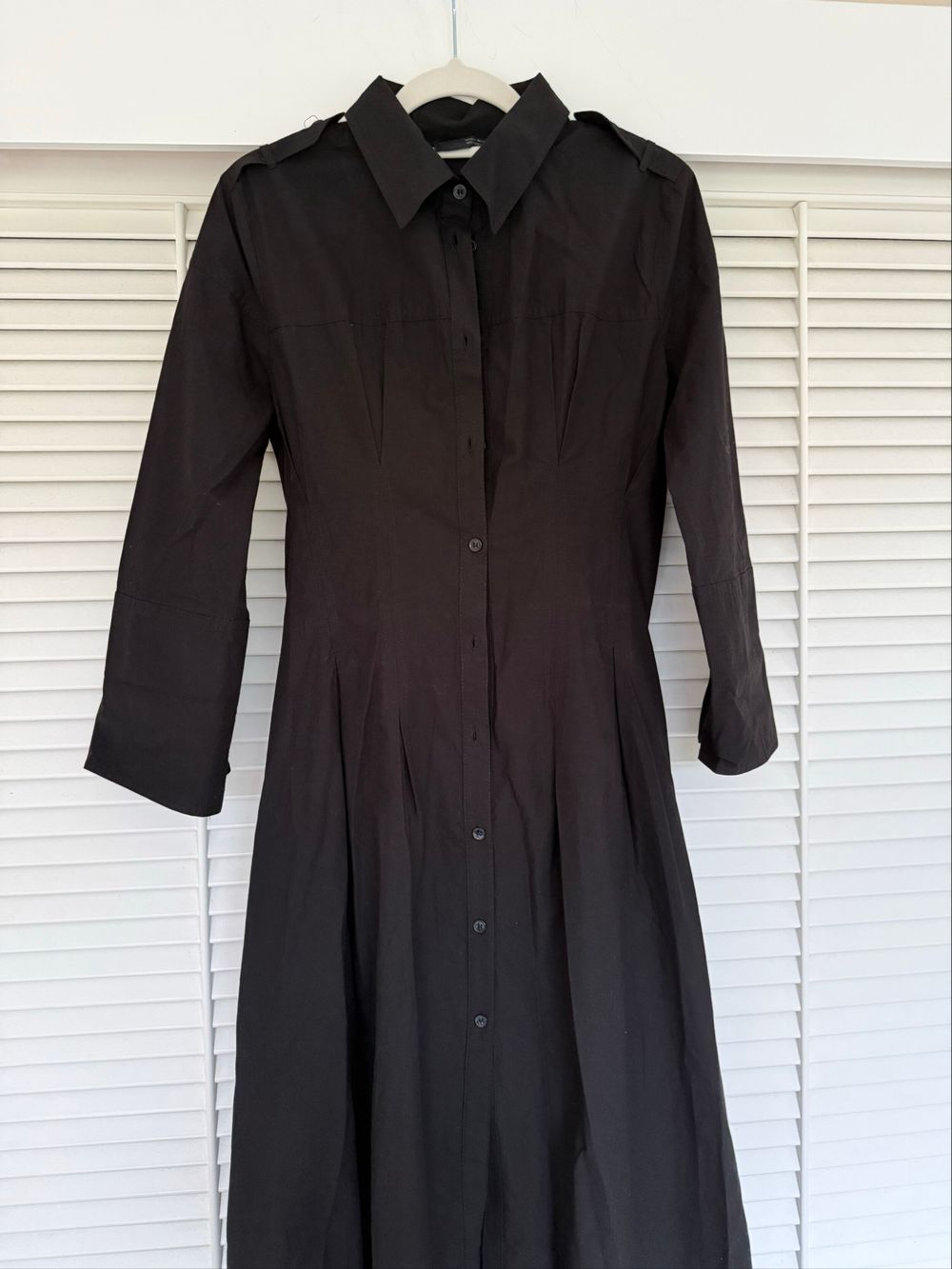 ZARA Cotton midi shirt dress NEW