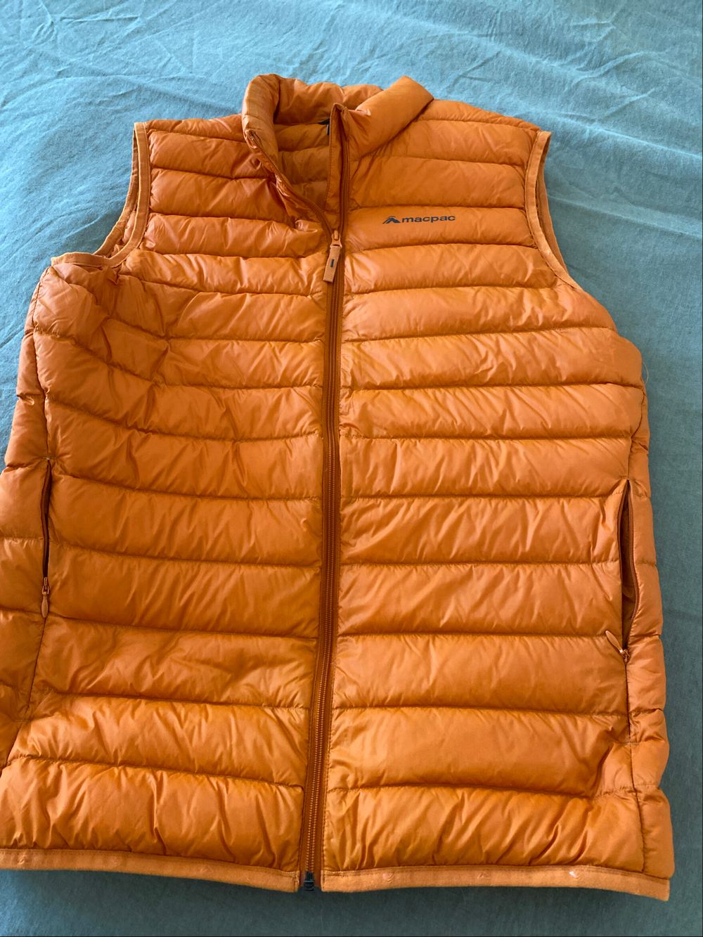 Macpac Orange Puffer Vest