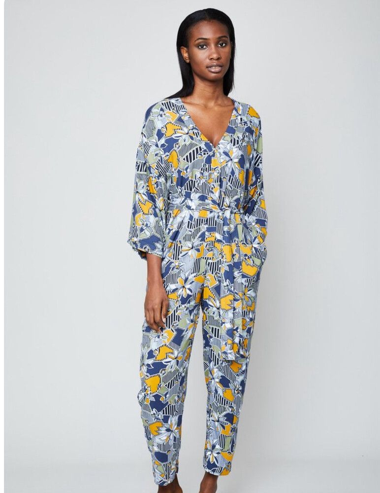 Native Youth Geo Flora Kimono  Jupsuit