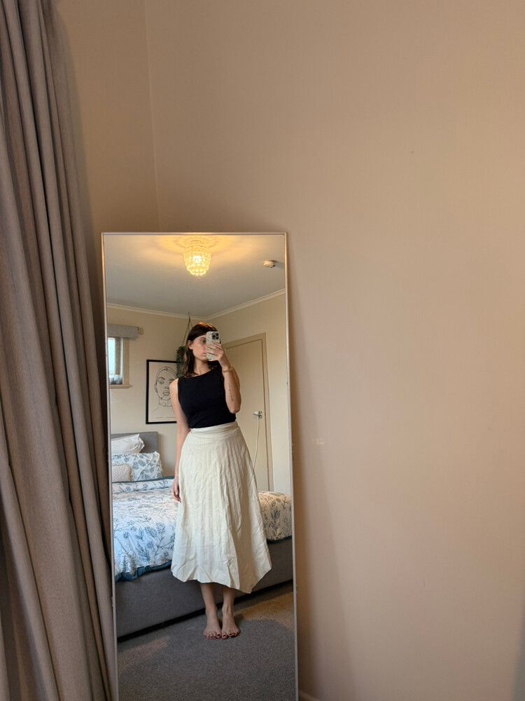 White Midi Skirt
