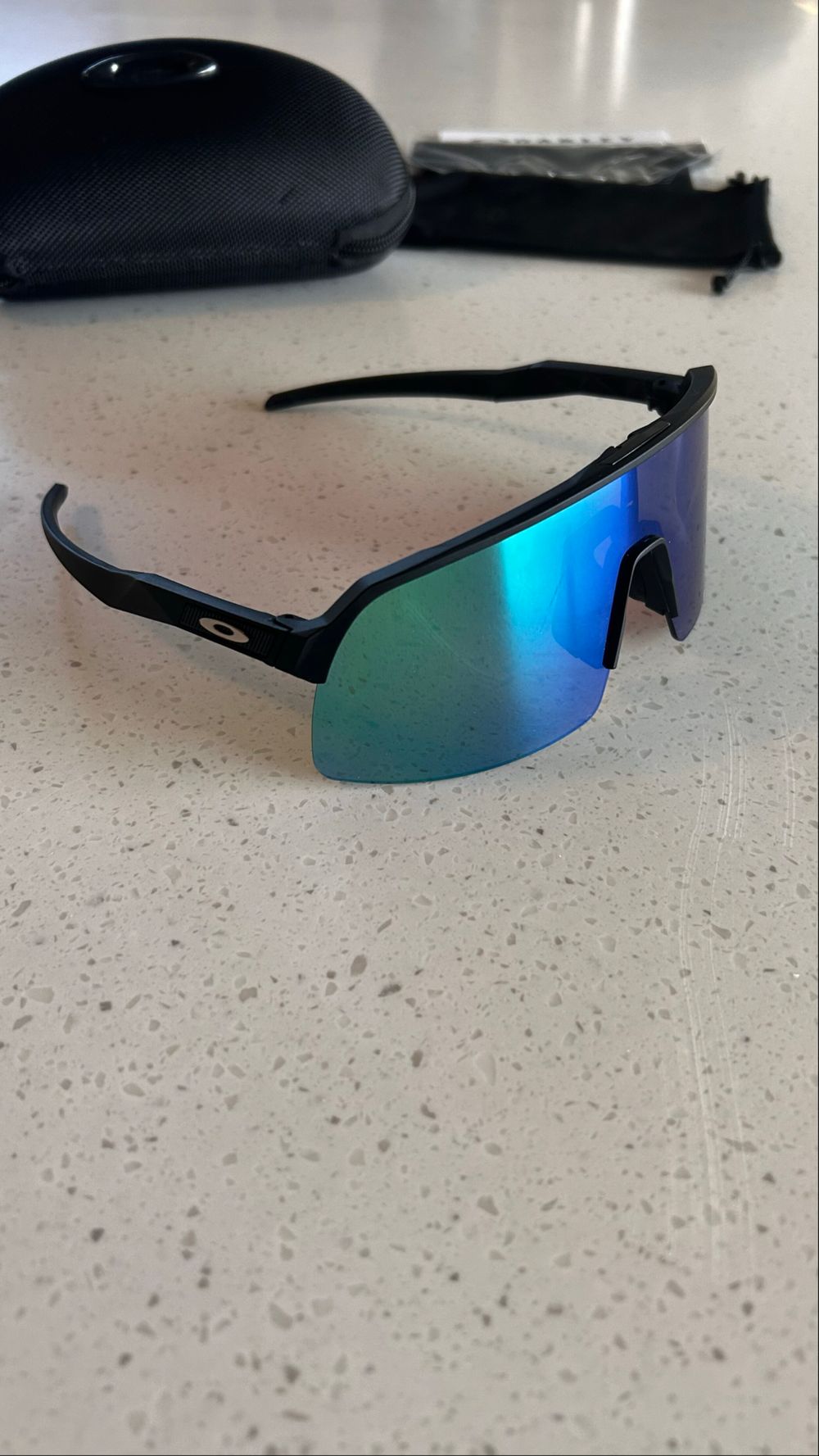 Oakley Sutro Sunglasses - Matte Black & Blue Prizm Sapphire