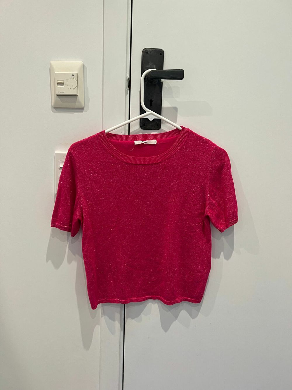 Ruby Pink Knit Tee