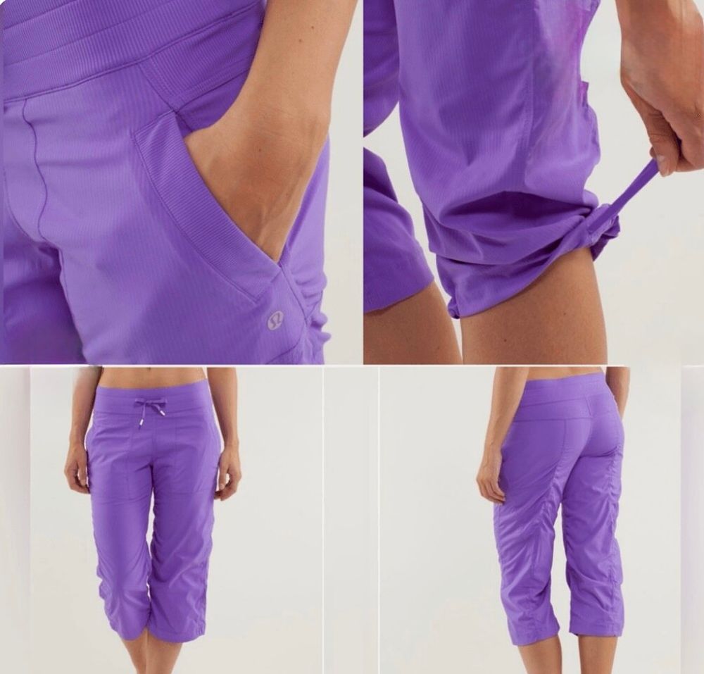 Rare Lululemon studio purple Cropped Pants